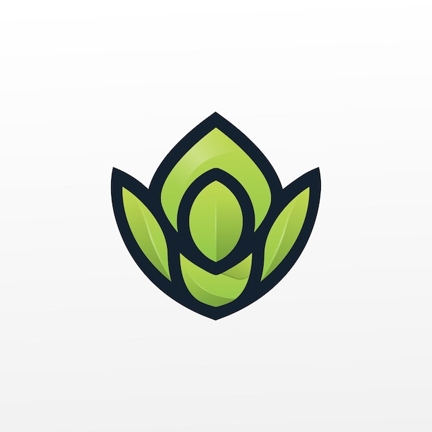 Human leaf logo design