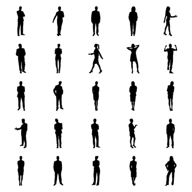 Human Poses pictograms Set