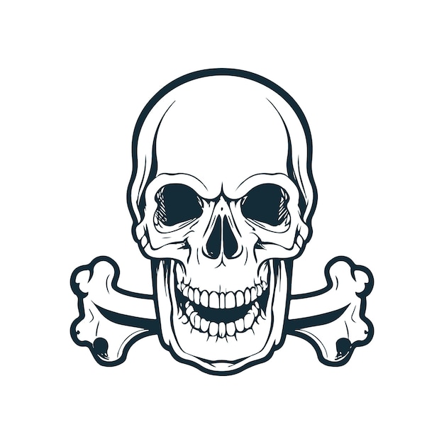 human Skull Vector illustration