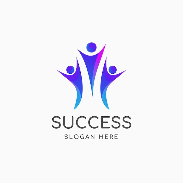 Human success logo template