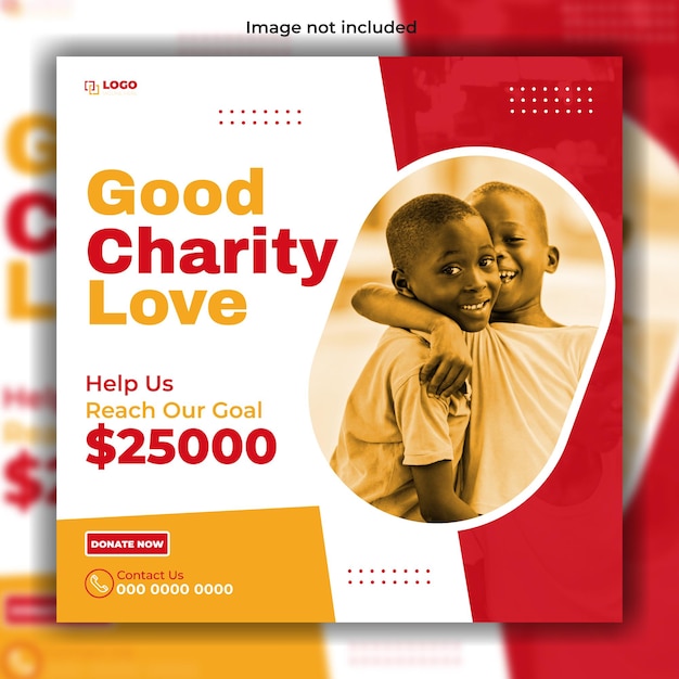 Humanitarian Charity Ads Social Media Poster Design