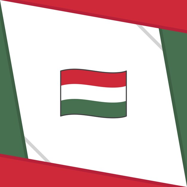 Hungary Flag Abstract Background Design Template Hungary Independence Day Banner Social Media Post Hungary Independence Day