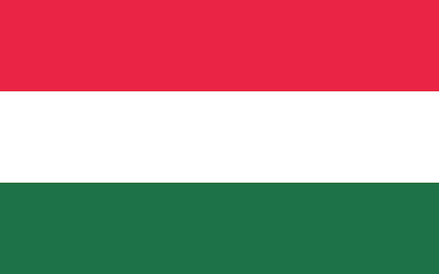 Hungary national flag vector illustration