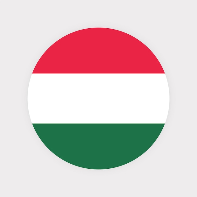 Hungary Round flag