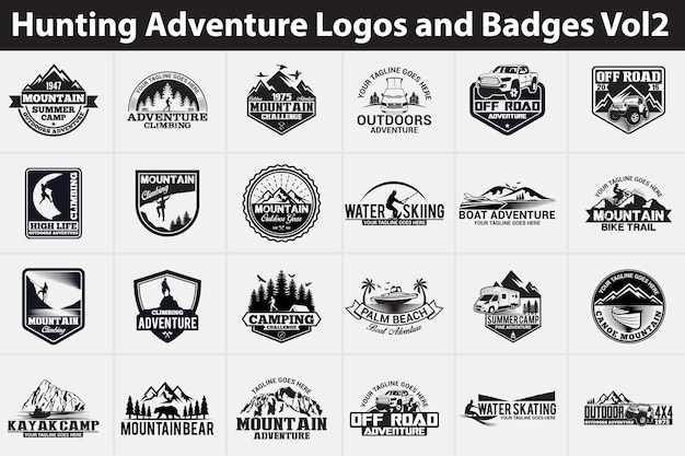 Hunting Adventure Logos and Badges