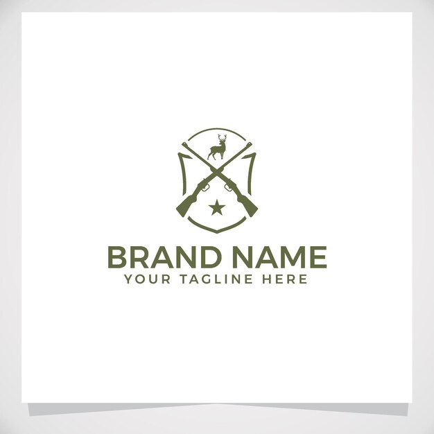 Hunting club emblem logo template