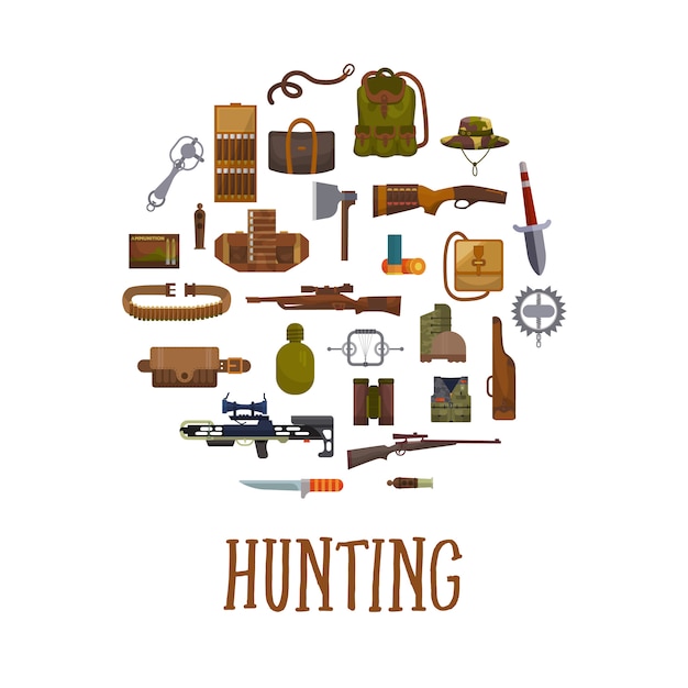 Hunting equipment and hunter accessories.