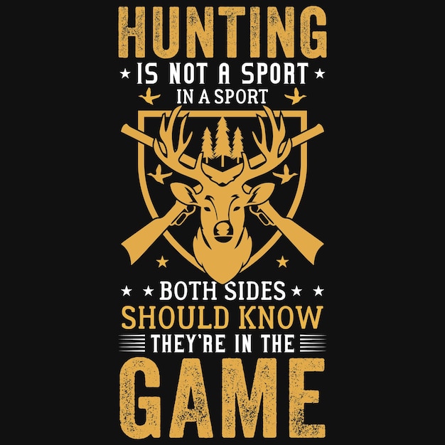 Hunting graphic tshirt design