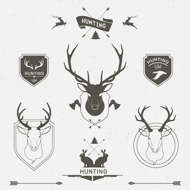 Hunting labels set