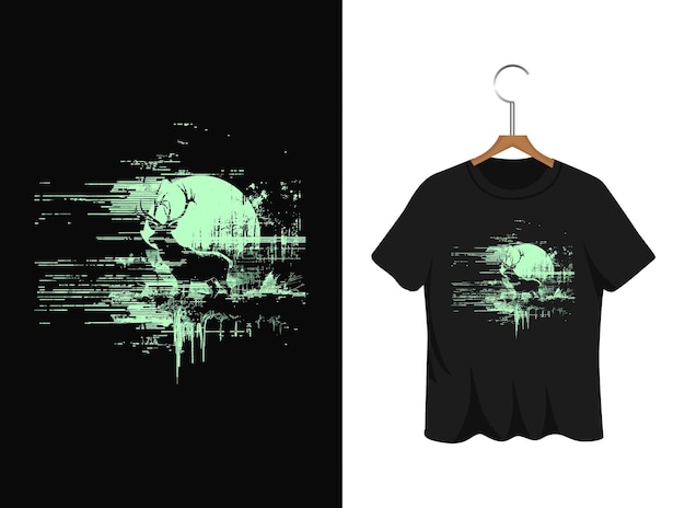 hunting silhouette t shirt design artwork