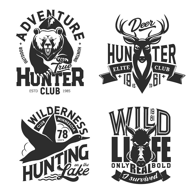 Hunting sport t-shirt prints, 