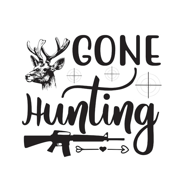 Vector hunting svg design cut files