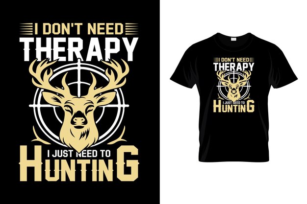 Vector hunting t shirt design template vector for hunting lover