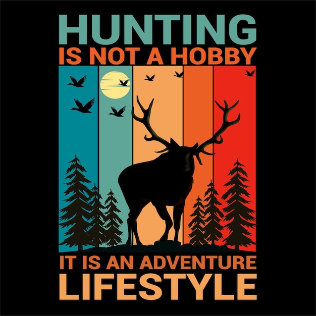 Hunting t shirt design