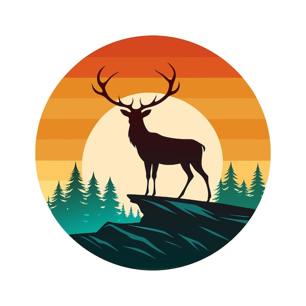 Hunting Tshirt Design Hunting Vector Illustration Hunting Design