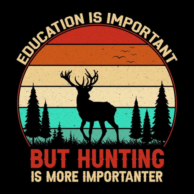 hunting tshirt design