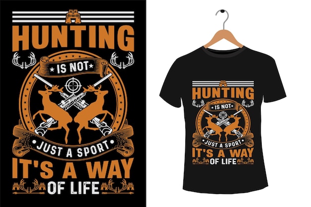 Vector hunting tshirt design