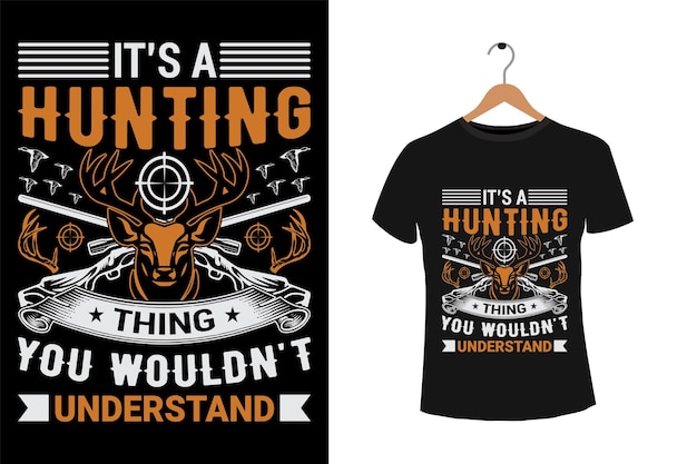 Vector hunting tshirt design