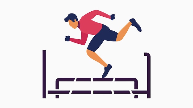 Vector hurdle race icon pictogram vector design