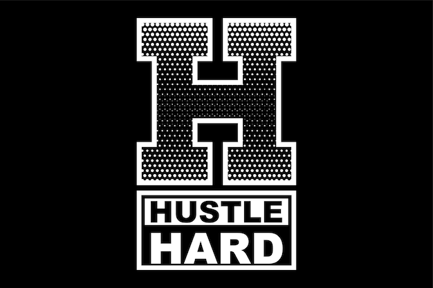 HUSTLE typography t-shirt design inspiration.
Can be printed on t-shirts, mugs or other media.