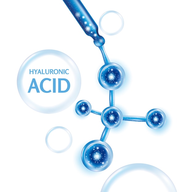 Hyaluronic acid or abstract molecules design