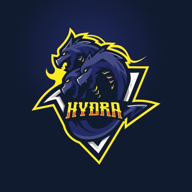 Hydra mascot logo   with modern illustration