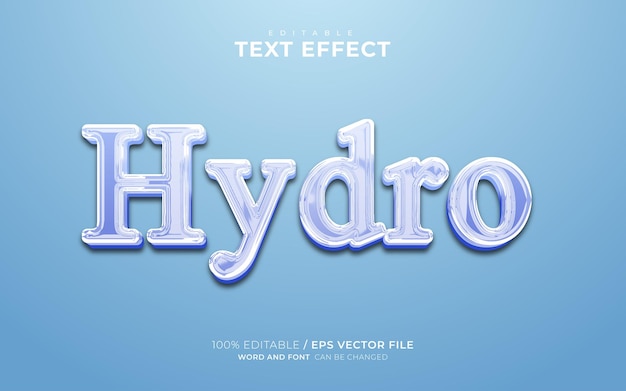 Hydrogen Element 3d Editable Text Effect