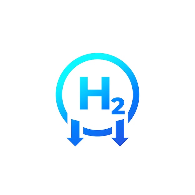 Hydrogen synthesis or production icon