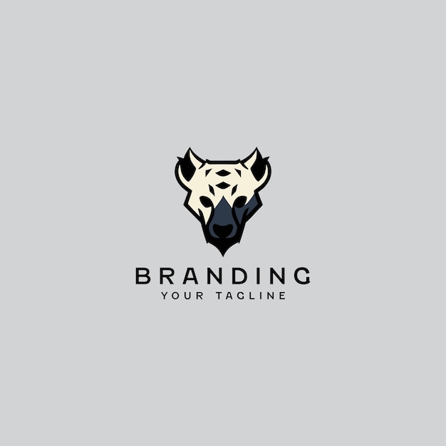 Hyena Vector Logo Design Template