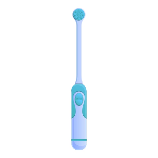 Hygiene electric toothbrush icon Cartoon of hygiene electric toothbrush vector icon for web design isolated on white background