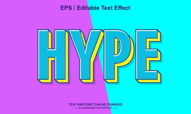 Hype editable text effect