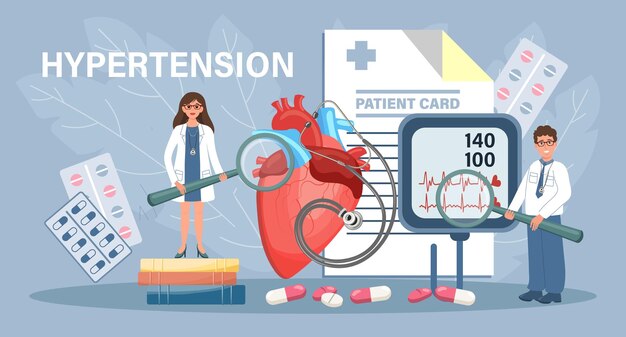 Hypertension for landing page Doctors report cardiovascular disease Health care and medicine