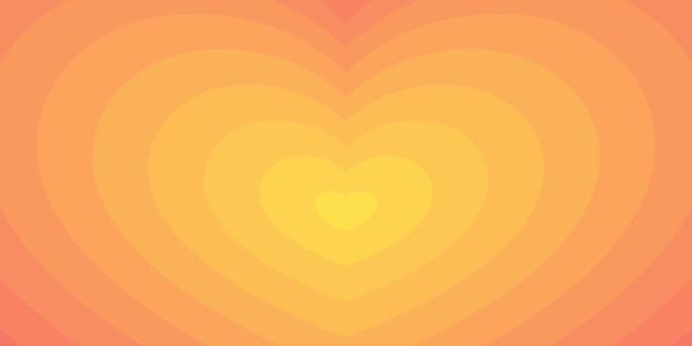 Vector hypnotic heart design with a retro twist vector illustration featuring a mesmerizing visual