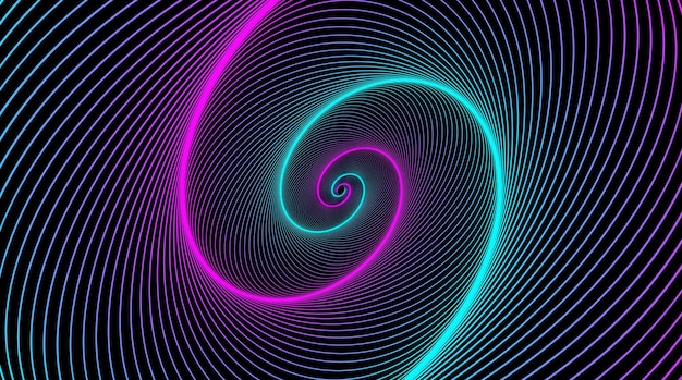 Hypnotic purple and cyan spiral Swirl hypnotize spirals vertigo geometric illusion