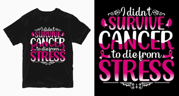 I didn't survive Breast Cancer Tshirt Design