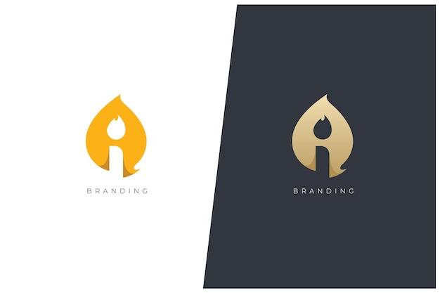 I Letter Logo Vector Concept Icon Trademark. Universal I Logotype Brand