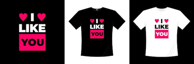 I like you typography