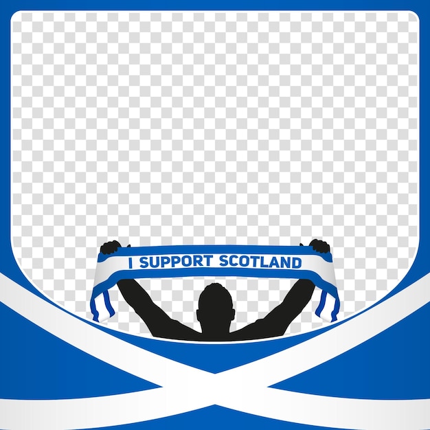 I support Scotland european football championship profil picture frame banner Euro germany 2024