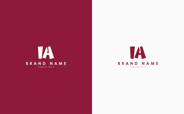 IA Letters vector logo design