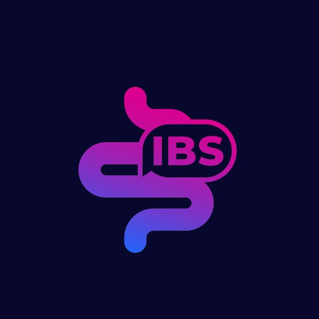 IBS icon irritable bowel syndrome vector design