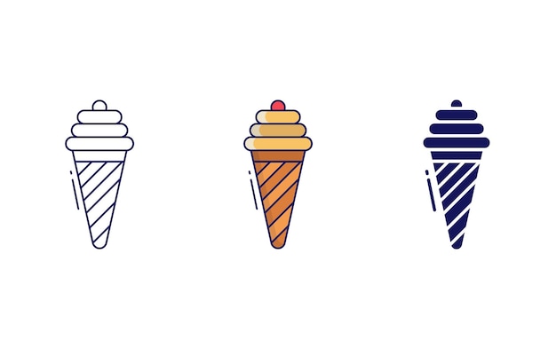 Ice Cone vector icon