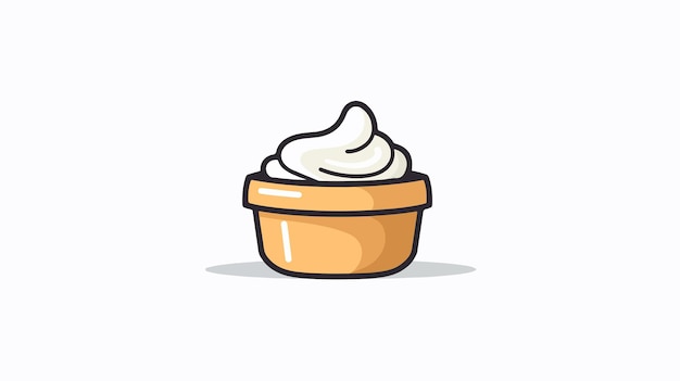 Ice Cream Concept Line Icon for Sweet Treats Graphics