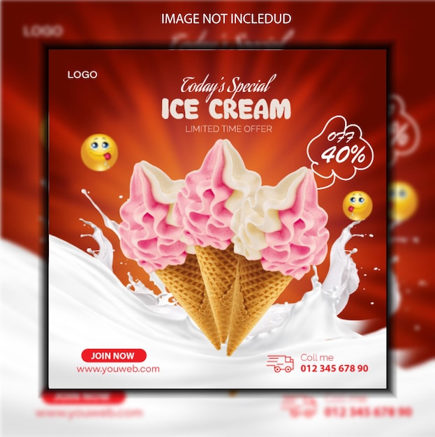 ICE CREAM Design Template