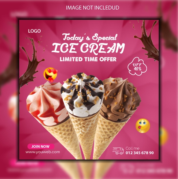 ICE CREAM Design Template