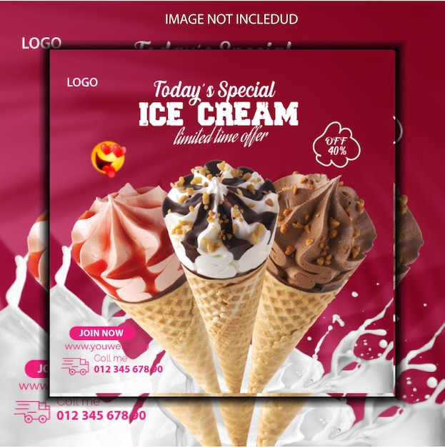 ICE CREAM Design Template