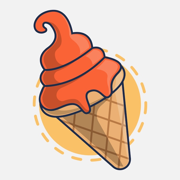 Ice cream icon vector illustration