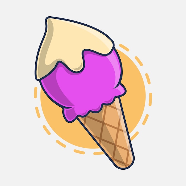 Ice cream icon vector illustration