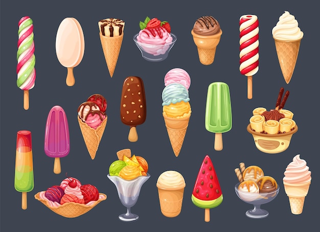 Ice cream icons