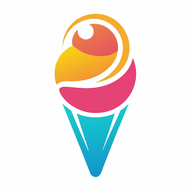 ice cream logo design concept