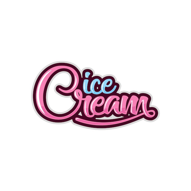 Ice cream logo template